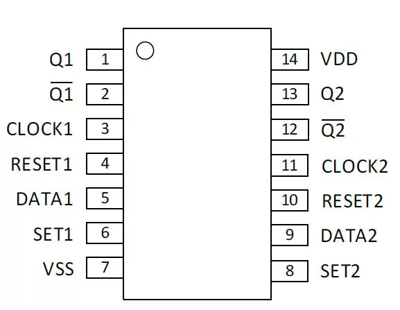 NE8013  双D触发器
