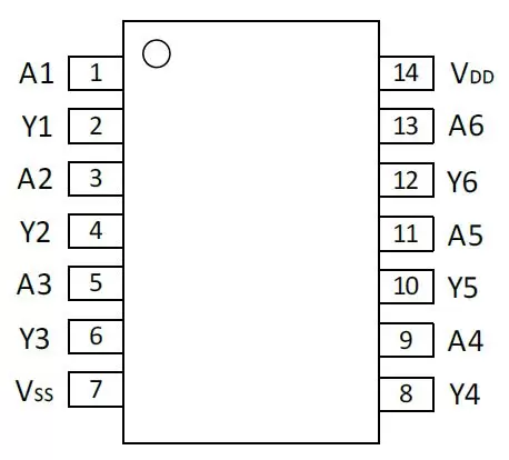 NE80106  六路施密特触发器