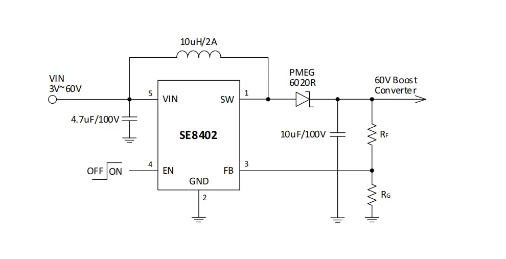 SE8402 Boost /Buck-boost  60V1A